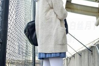 森萝财团 – 最新户外写真，白丝月下小夜好想把大家都撩到！